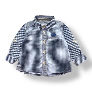 Tartine et Chocolat | Infant Gingham Button Down Shirt (3 mos)